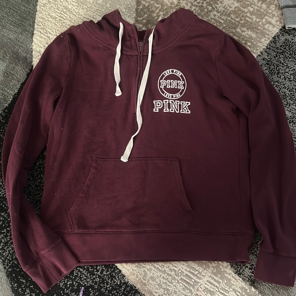 PINK Victorias Secret 1/4 Zip Hoodie